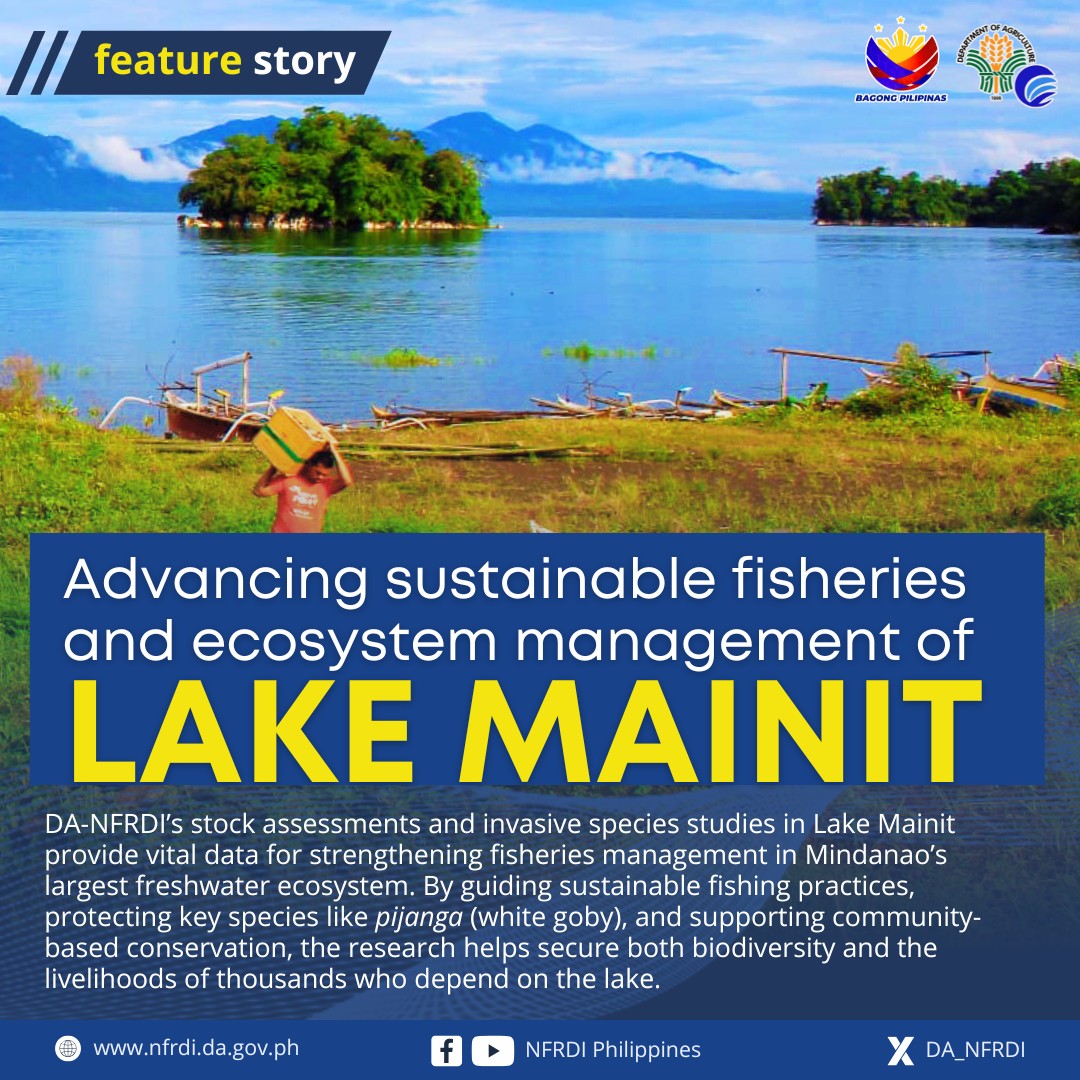 DA-NFRDI Research Boosts Lake Mainit Fishery Protection