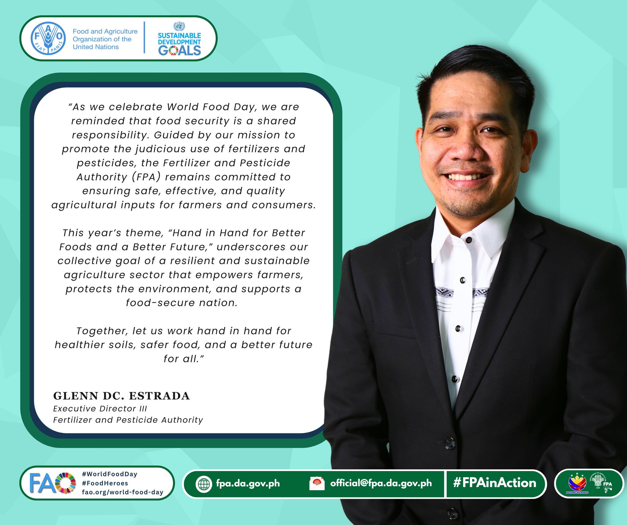 World Food Day 2025: FPA urges united action for food security.