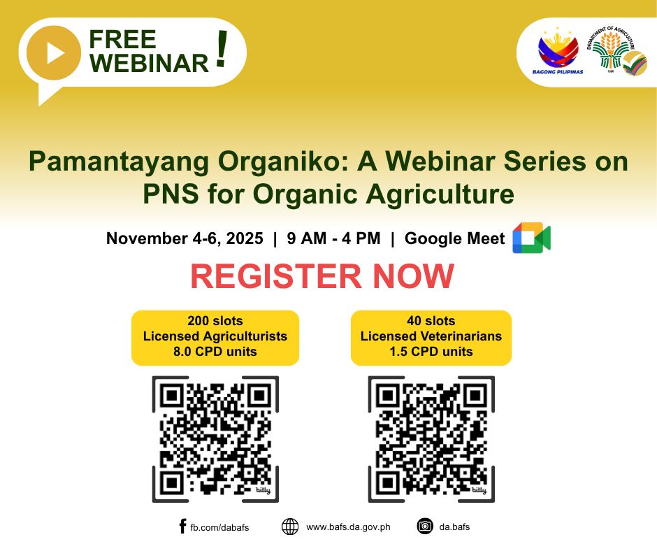 BAFS Opens Registration for Free Organic Farming Webinar.